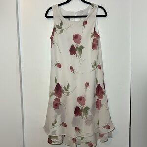 Floral Sleeveless Swing Dress